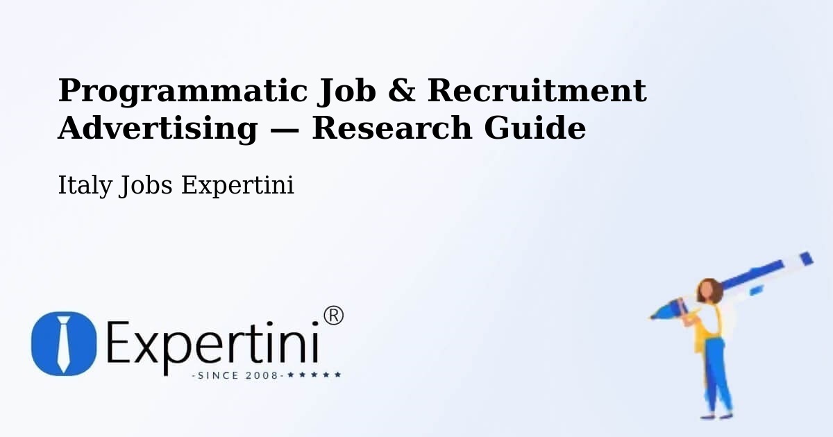 Programmatic Job & Recruitment Advertising — Research Guide – Ronzone