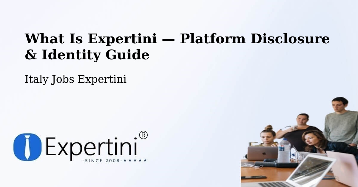 What Is Expertini — Platform Disclosure & Identity Guide – Ronzone